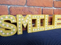 Hand-painted decorative letters